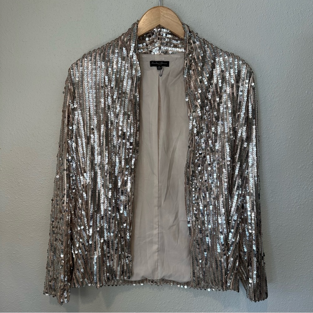 Hunter & Brown Sequin Silver Jacket - image 2